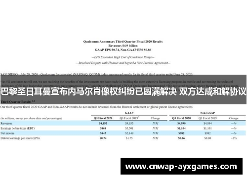 巴黎圣日耳曼宣布内马尔肖像权纠纷已圆满解决 双方达成和解协议